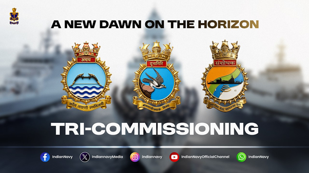 Aatmanirbhar Maritime Power: Decoding the Indian Navy’s Historic Triple Commissioning