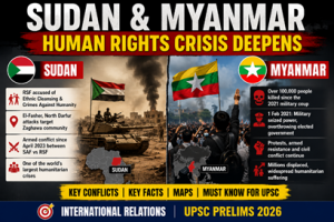 Human Rights Crises Deepen in Sudan and Myanmar