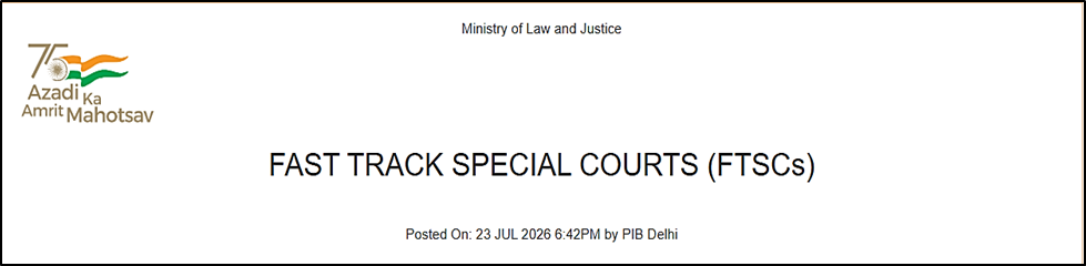 Fast Track Special Courts (FTSCs)