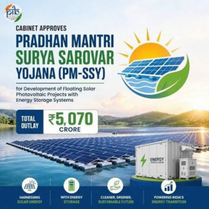 Cabinet Approves ₹5,070 Crore Scheme to Promote Floating Solar Plants