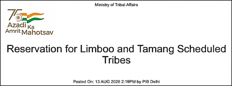 Reservation for Limboo and Tamang Scheduled Tribes in Sikkim Assembly