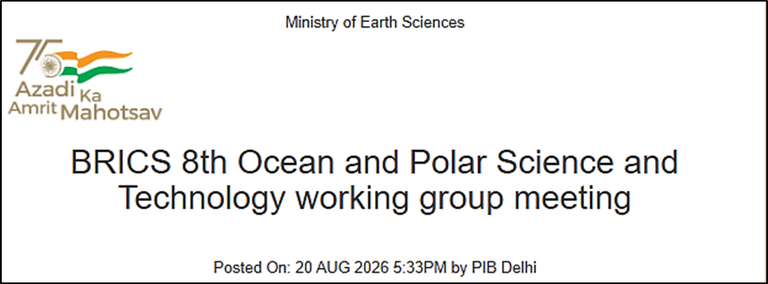 BRICS Cooperation in Ocean and Polar Science
