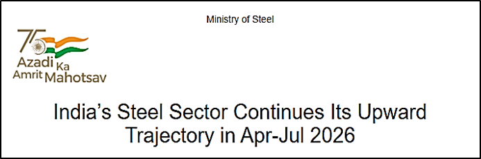 India’s Steel Sector – Performance & Key Developments