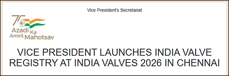 India Valve Registry