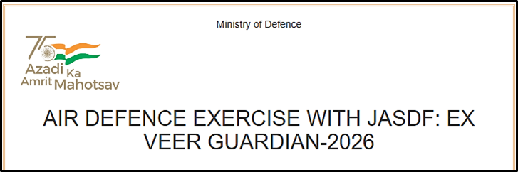 Air Defence Exercise with Jasdf: Ex Veer Guardian-2026