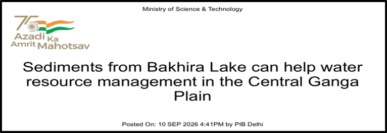 Bakhira Lake Sediments and Water Resource Management in the Central Ganga Plain