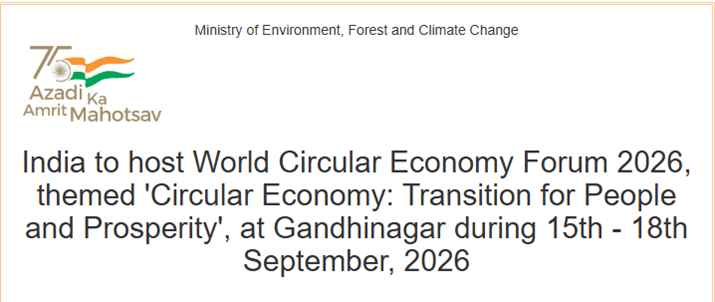 WORLD CIRCULAR ECONOMY FORUM 2026