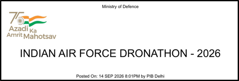 Indian Air Force DRONATHON Initiative