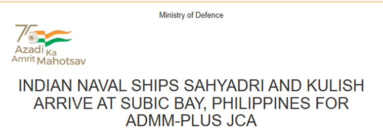 ADMM-PLUS JOINT COOPERATION ACTIVITY