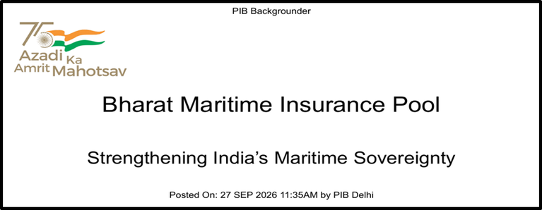 BHARAT MARITIME INSURANCE POOL (BMIP)