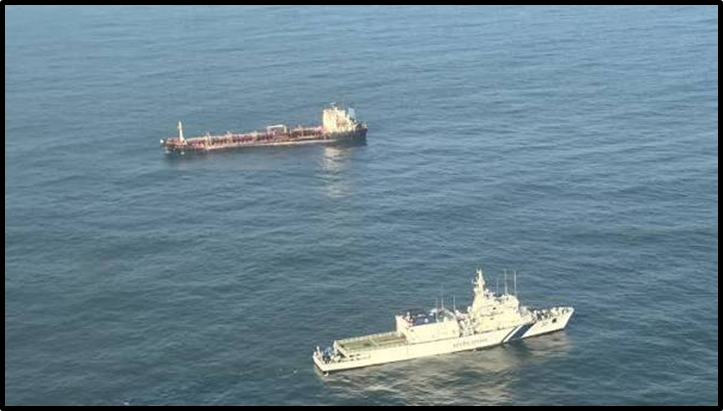 Indian Coast Guard Averts Oil Spill