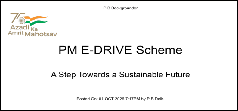 PM E-DRIVE Scheme