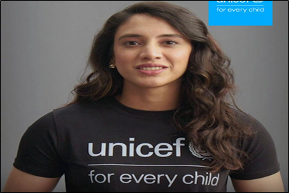 Smriti Mandhana Appointed UNICEF India Celebrity Advocate